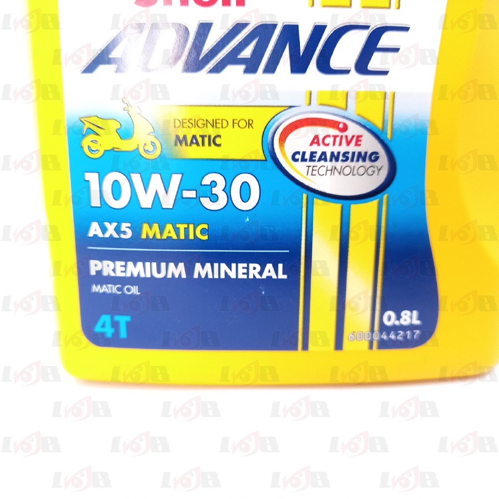 Oli Shell Advance AX5 Scooter Motor Matic 800ml Premium Mineral Oil