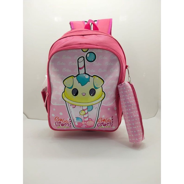 Tas Ransel Sekolah 15inch Boba Time