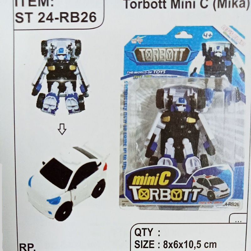 ST24-RB26 Mainan Robot Torbott Mini C kemasan Set Press ST 24 - RB 26