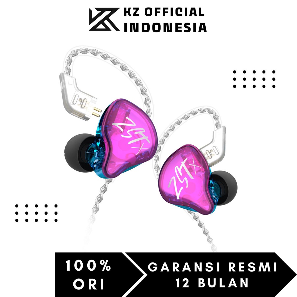 KZ ZST X In Ear Earphone with MIC - GARANSI RESMI