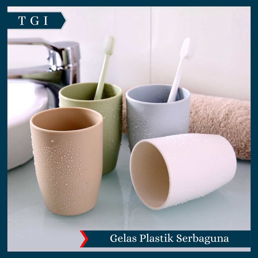 TGI - GELAS PLASTIK WARNA PASTEL AMAN BPA FREE | GELAS PLASTIK KUAT ELASTIS | GELAS MULTIFUNGSI | GELAS PLASTIK SERBAGUNA