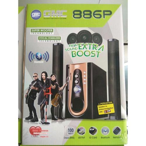 Spiker Multimedia GMC 886 P 2 in 1 Speaker Bluettoth radio Usb FULL BASS MANTAP