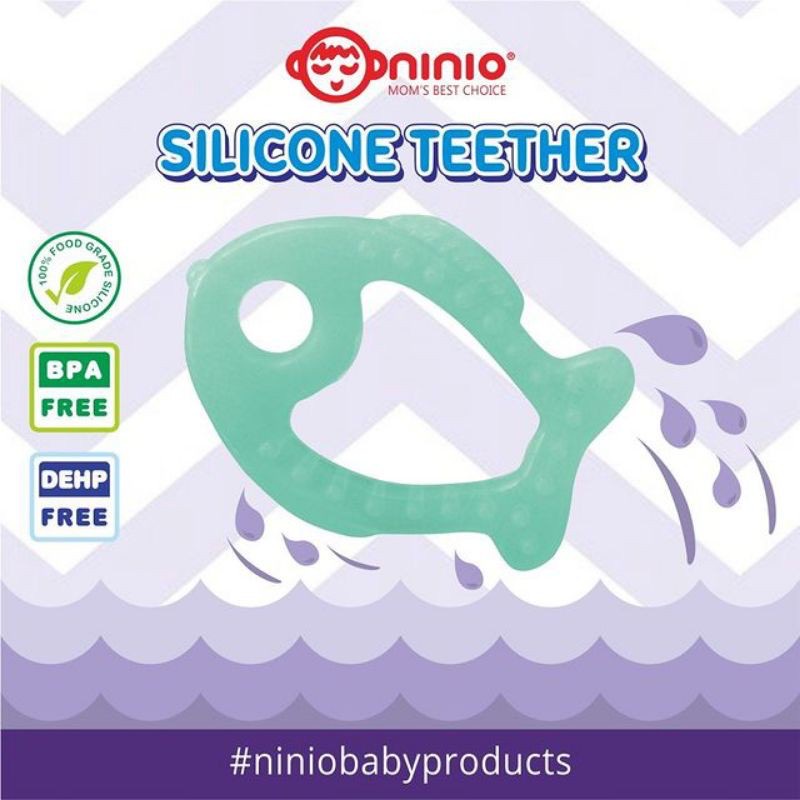 Ninio Mainan Silicone Gigitan Bayi Teehter 6101 BPA FREE SNI