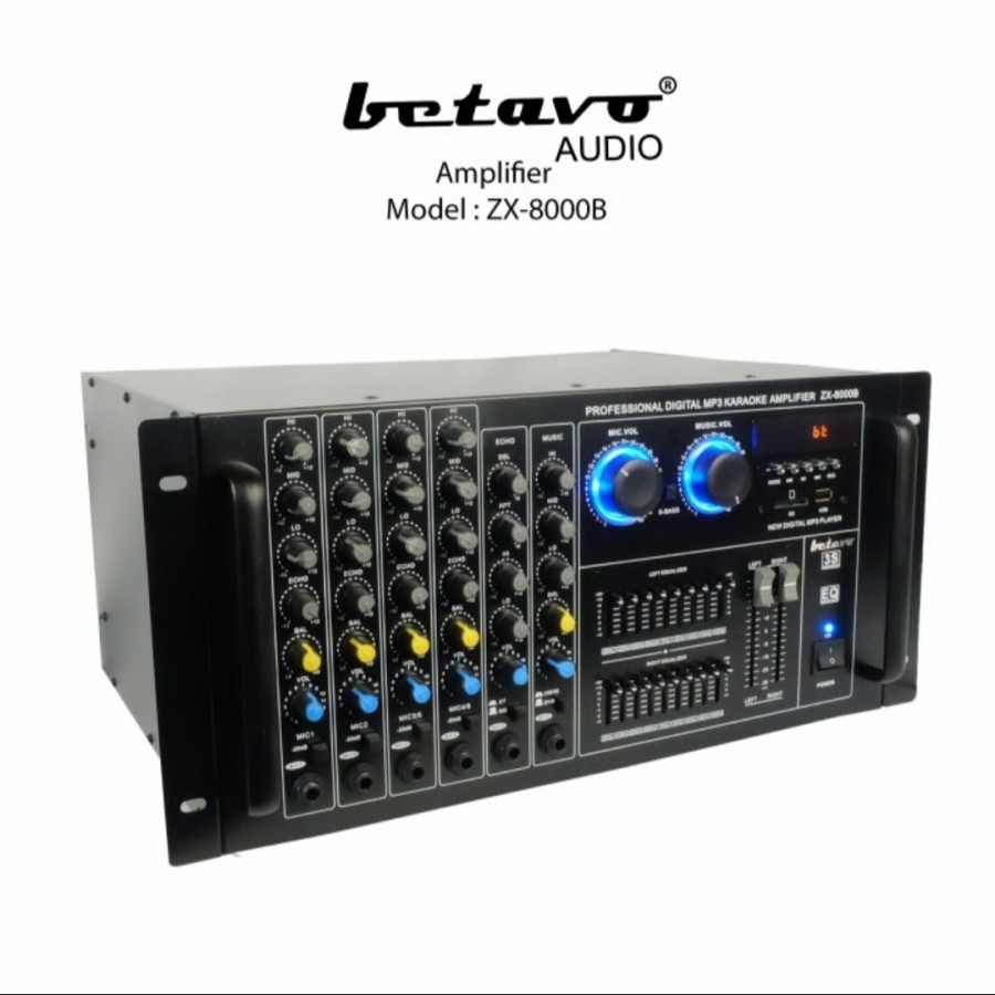 Power Ampli BETAVO Zx 8000 AMPLIFIER MIXER Zx8000b Bluetooth