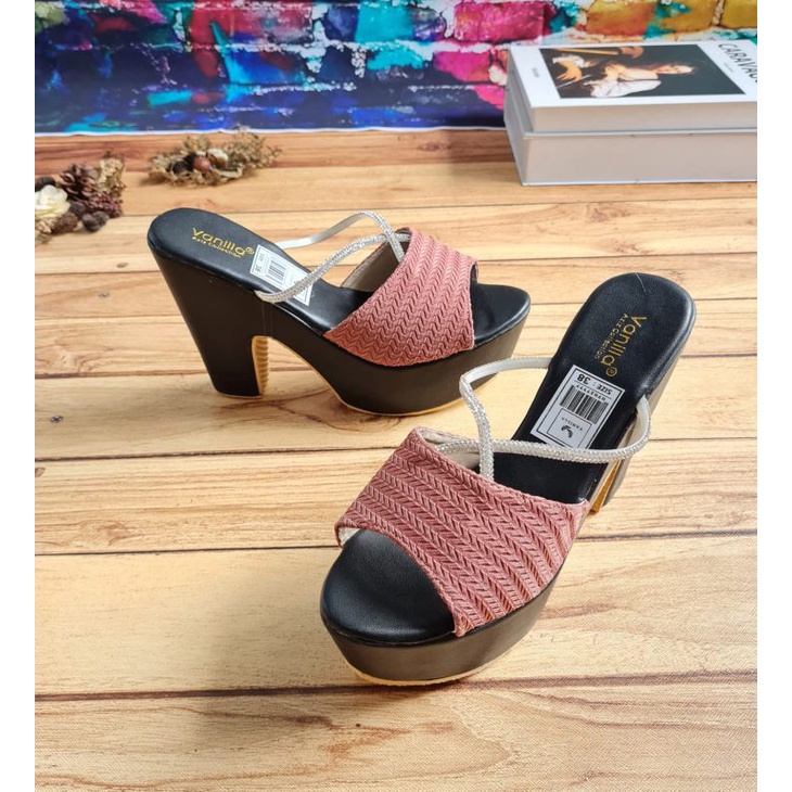 ABBUSHOES Us 109 wedges kokop silang rajut melborn 9cm