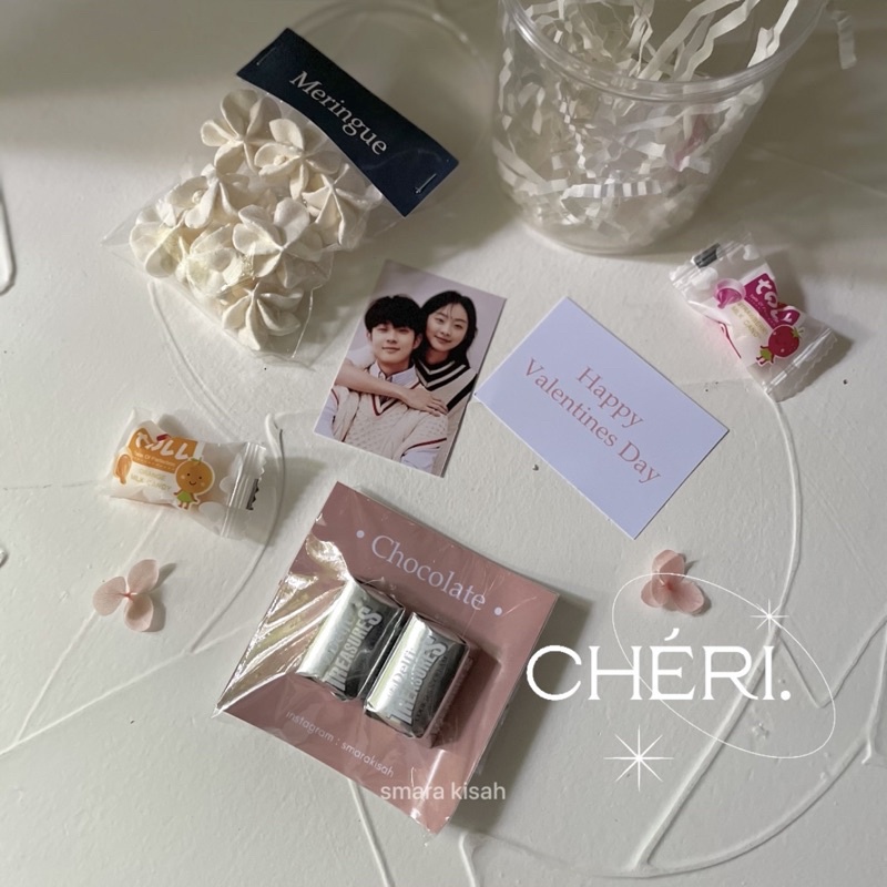 

CHERI | kado valentine | kado anniversary | hadian valentine murah | jar | kado gemas | mini hampers | kado ultah | birthday gift | frame | custom gift | hampers valentine