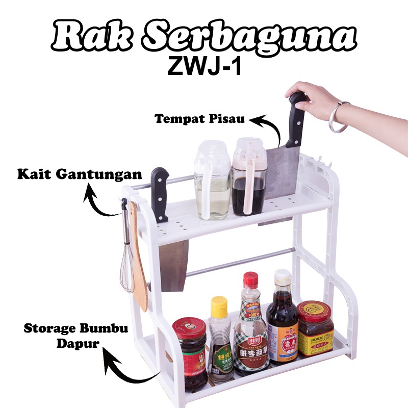 Tempat Bumbu rak bumbu dapur rak serbaguna 2 susun rak wastafel