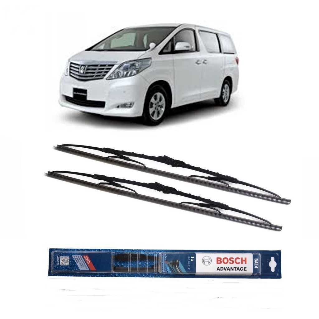 Bosch Wiper Toyota Alphard Frame Besi - 2 buah/Set 16-26