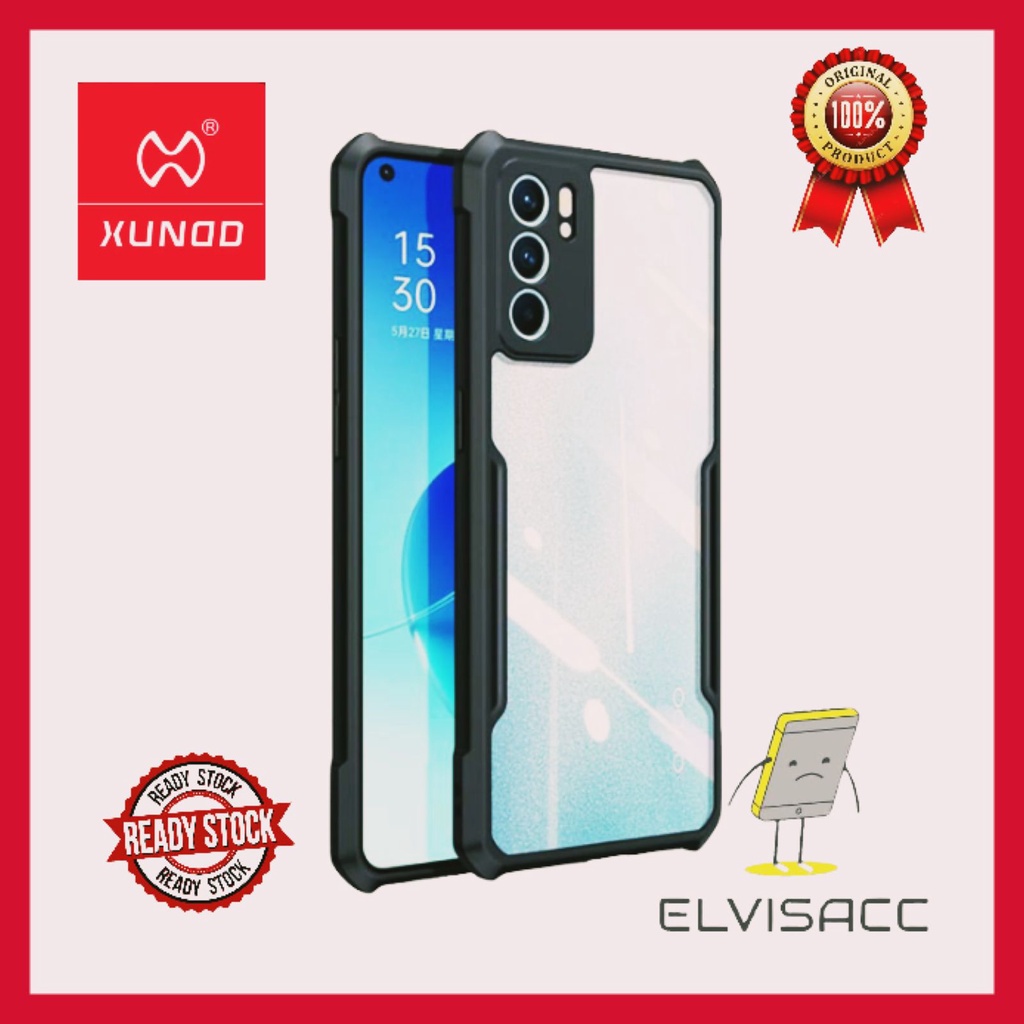 CASE OPPO F11 / OPPO F11 PRO / OPPO F9 XUNDD BEATLE ORIGINAL SOFT HARD CASE HYBRID ARMOR - CLEAR LIST BLACK