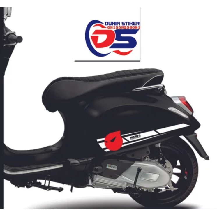 Stiker Sticker Motor Vespa Stiker Vespa Stiker Scopy Marus Sport
