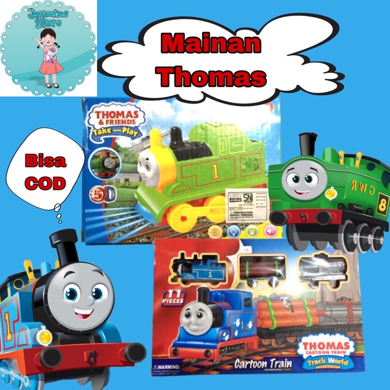 Mainan Anak Train Adventure Thomas Train Arcade/Thomas &amp; Friends Metal Engine Thomas/Mainan Kereta Anak/Mainan Anak Thomas Train/Mainan Kereta Api Thomas