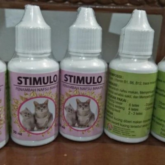 Stimulo Cat Obat Vitamin Kucing Penambah Nafsu Makan Daya Tahan Tubuh