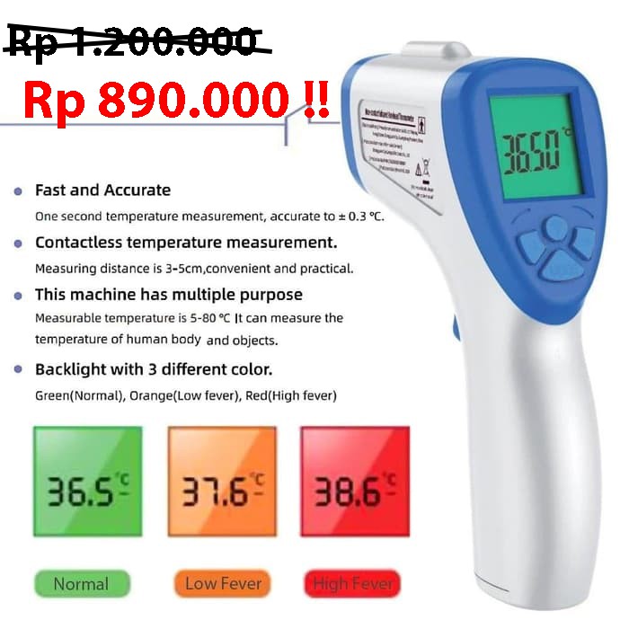 KANGJI GQ-129 Thermometer Infrared (Dengan Alarm)