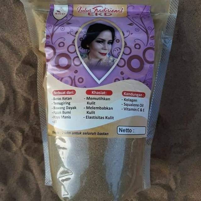 Lulur Pemutih Badan / Lulur Tradisional EKD / Lulur Pemutih / Lulur Pemutih Herbal 150 gr