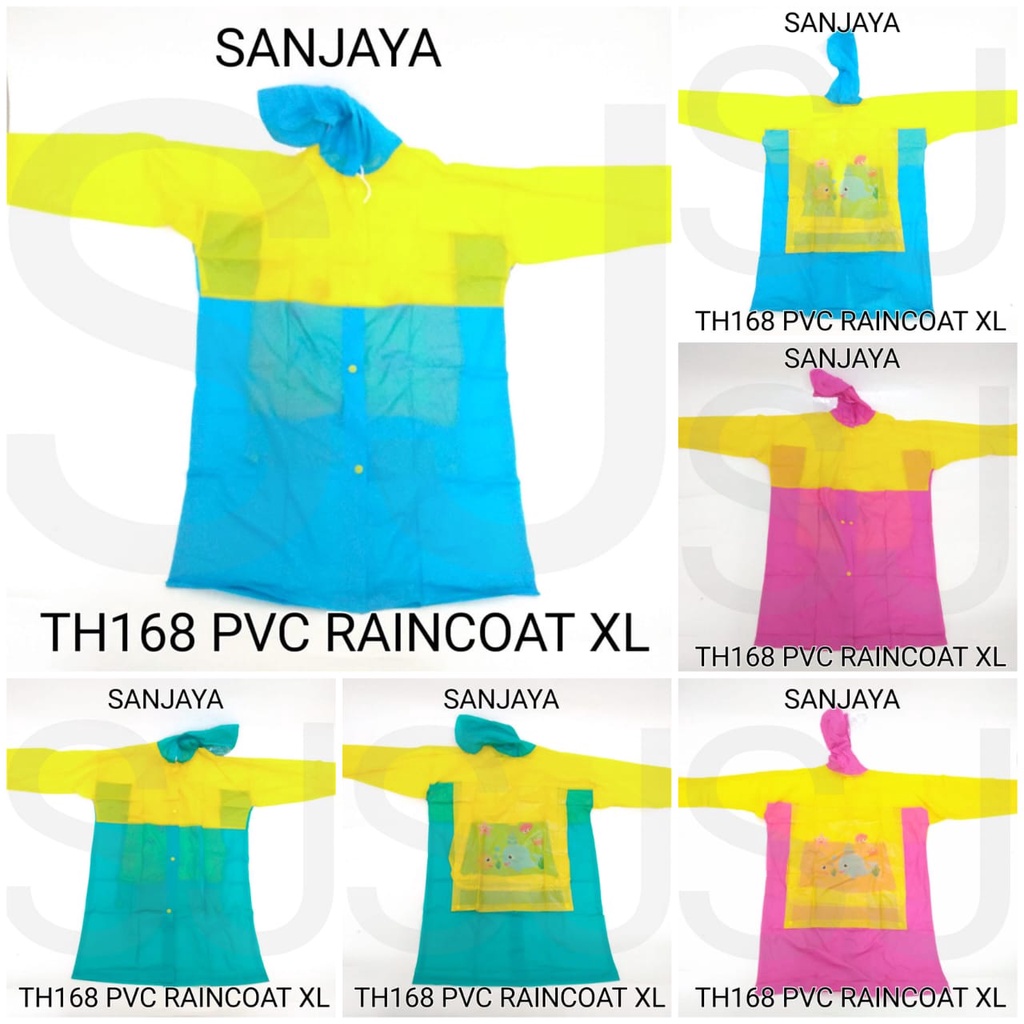 JAS HUJAN / JAS HUJAN WARNA / MANTOL / JAS HUJAN ANAK ANAK / RAINCOAT / TH168 PVC RAINCOAT