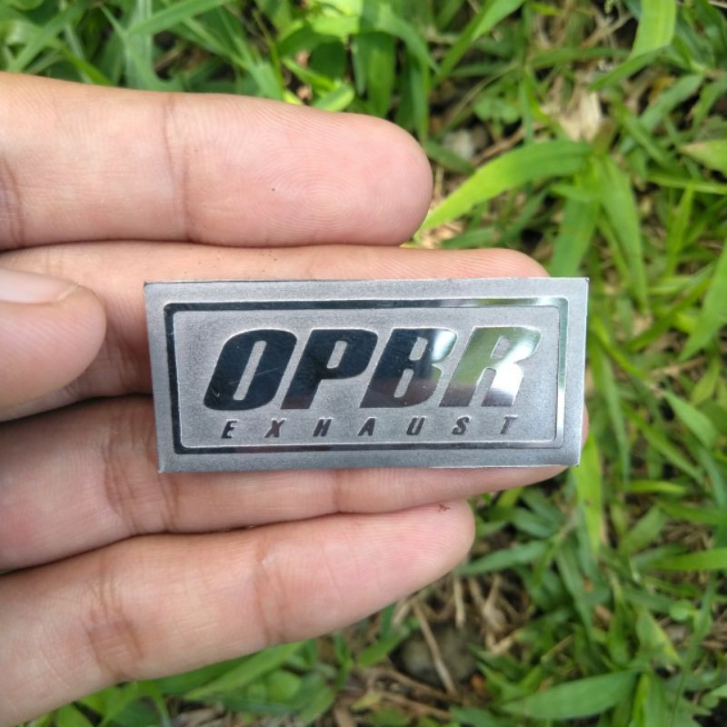 Emblem Leheran Knalpot Opbr Custom