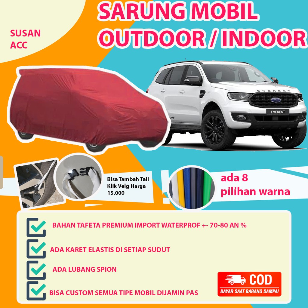 Body Cover OUTDOOR PREMIUM EVEREST / Sarung Mobil Everest / Cover Mobil Everest / Mobil Everest