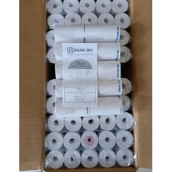 

[DISCOUNT B0F93] KERTAS THERMAL STRUK EDC BRI 58x33 AGEN BRILINK/LOGO BRI Baru