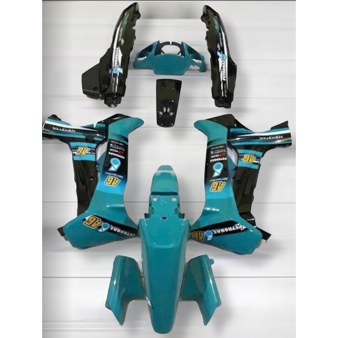 Paket body fiz r fulset petronas hitam biru tosca
