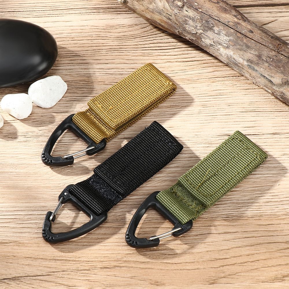 Gantungan Kunci Carabiner Tactical Nylon Karabiner Military Tactical Nylon Belt