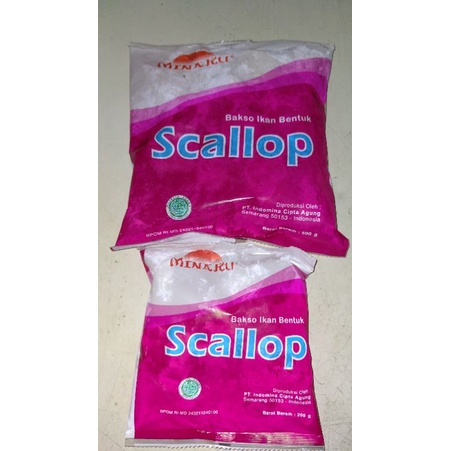 

Baso ikan bentuk/ scalop Minaku 500g/200g