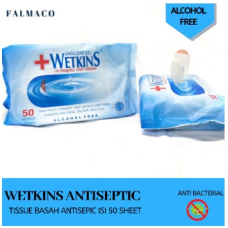 TISSUE BASAH WETKINS TISU BASAH ANTISEPTIC