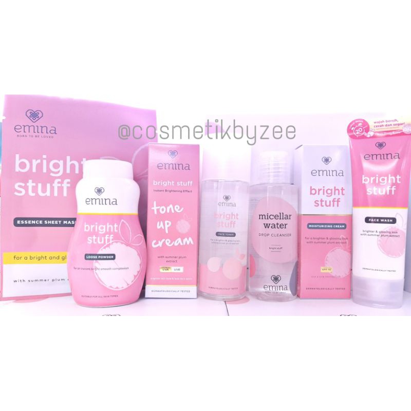 Emina Bright Stuff Paket Lengkap