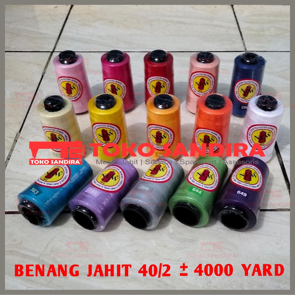 1 pcs Benang Jahit 40/2 NEW/benang katun 40/2/Benang jahit murah/toko alat jahit/kebutuhan menjahit/