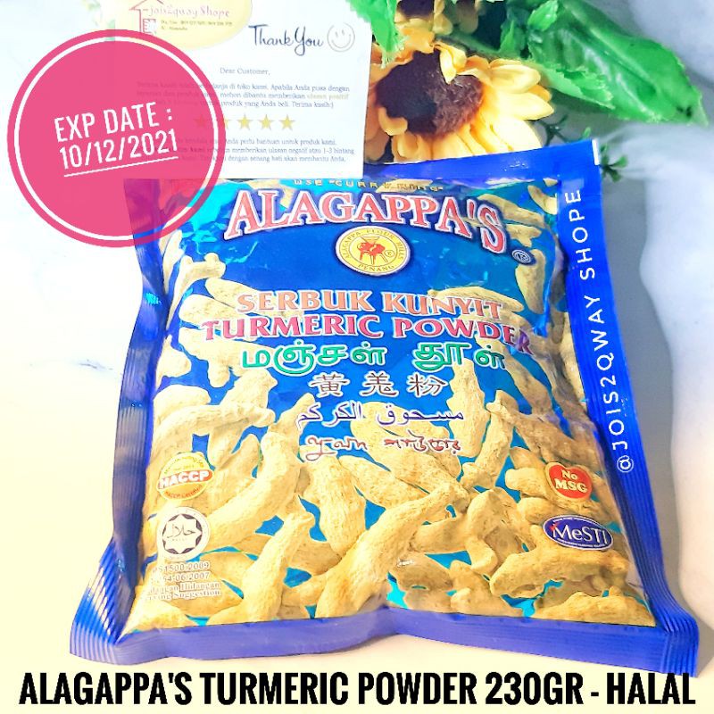 

Bumbu Rempah ALAGAPPA'S Turmeric Powder 230gr / Bumbu Instant