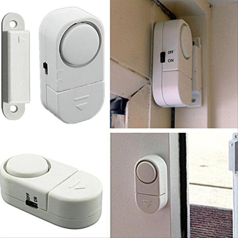 ⭐ Jendela Kosmetik ⭐Alarm Pintu Anti Maling Door Window Entry Alarm Bunyi Sensor Alarm Jendela Pengaman Rumah-JK01