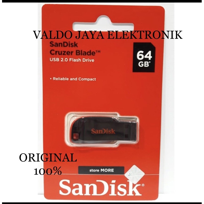 SANDISK Flashdisk 64gb BLADE USB Sandisk 64gb Flash disk 64gb USB 64gb
