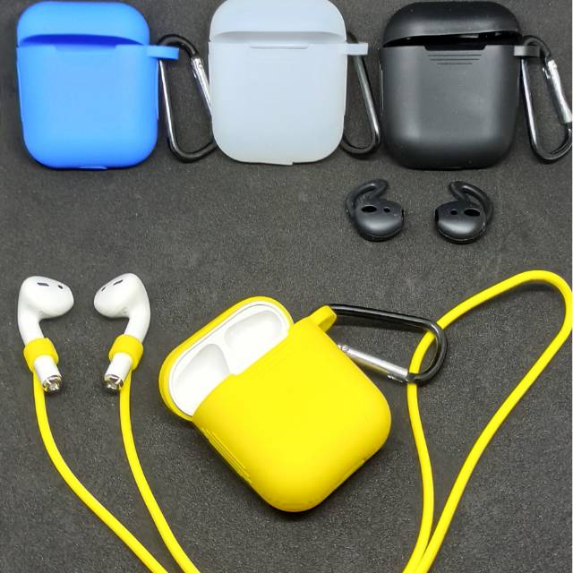 Silicone A*pods 1 / A*pods 2 + Tali Gantung (LED Kelihatan)