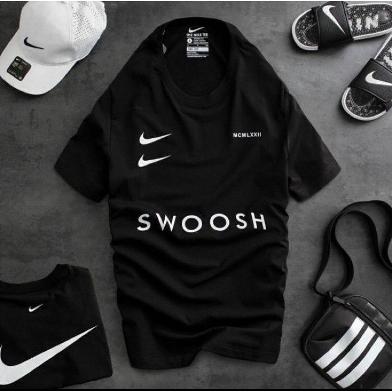 BAJU KAOS TSHIRT PRIA WANITA FASHION BRANDED SPORT NIKE SWOOSH