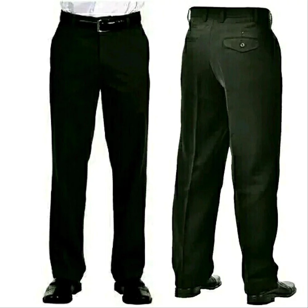  Celana  Formal Pria  Panjang  Reguler Hitam Size 27 38 Caldin 