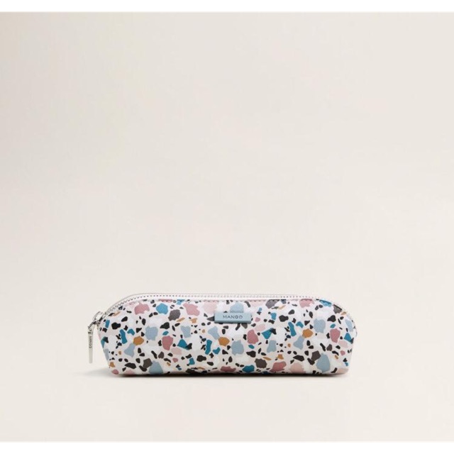 

MANGO Geometric print pencil case