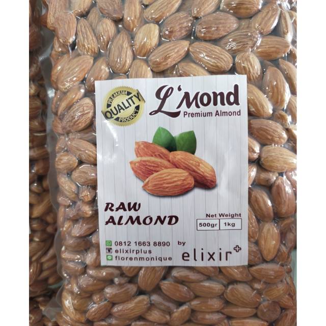 

Almond 500gr / kacang almond / kacang almond mentah / raw kacang almond