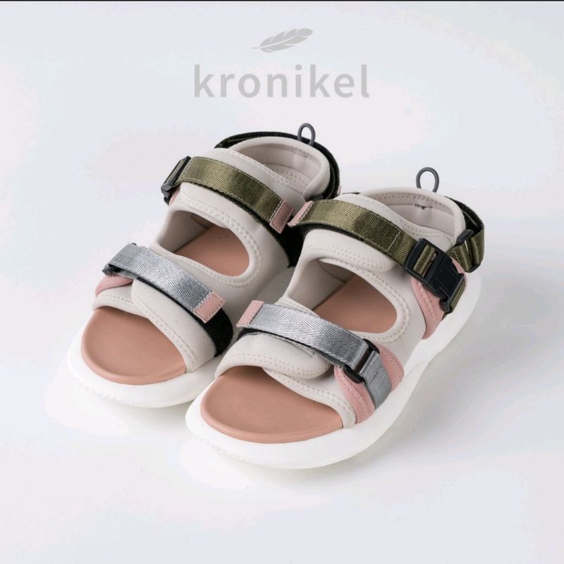 Kronikel Project - SANA Pink Army Size 37 Sepatu Sandal Wanita