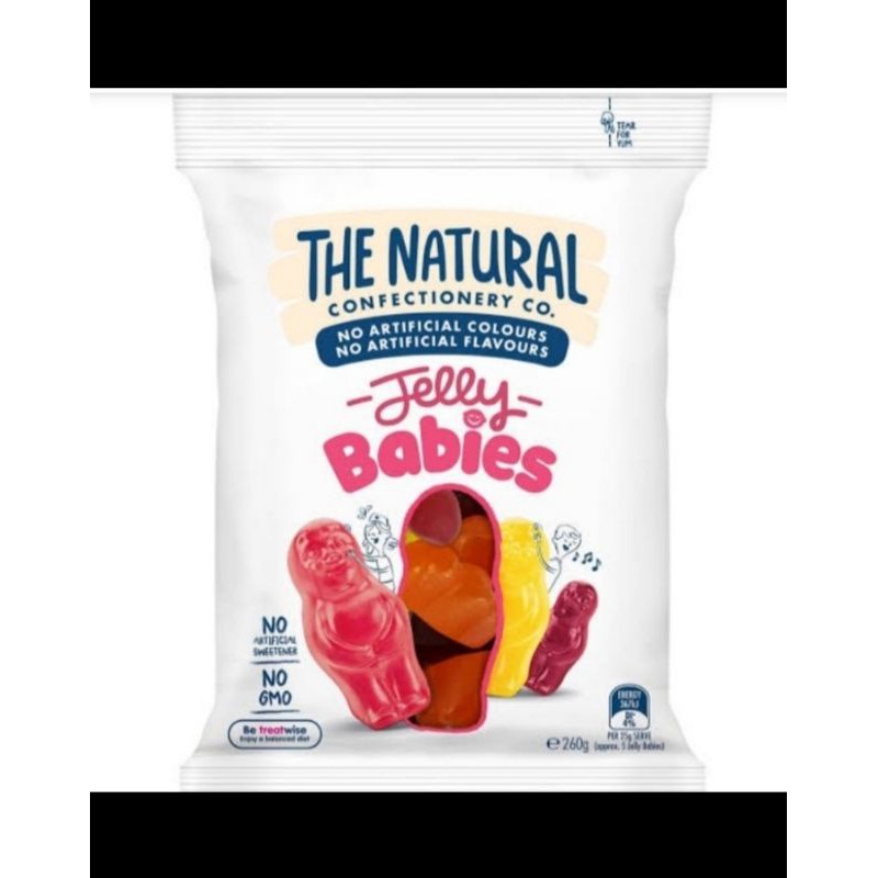 the natural fruit candy permen soft jellies jelly babies 260gr