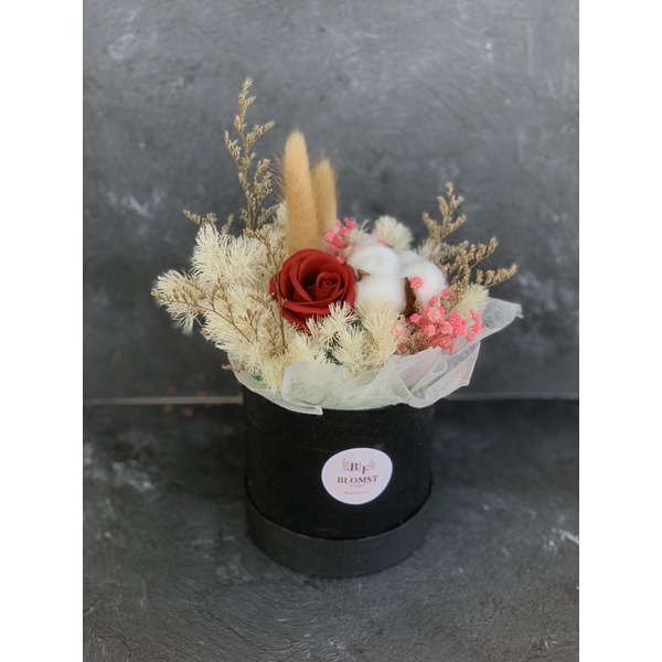 Bloom box buket bunga bunga sabun & preserved flowers