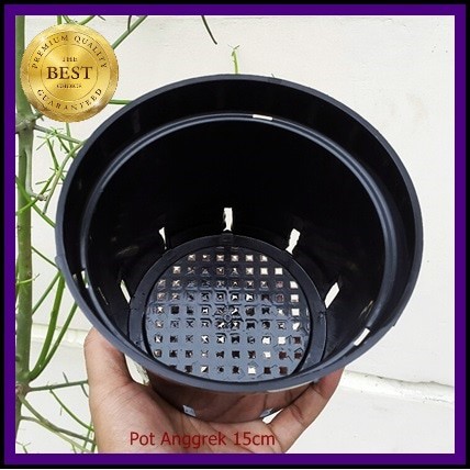 Pot Bunga Anggrek 15cm | Jual Pot Plastik Orchid 15 Cm Grosir Murah