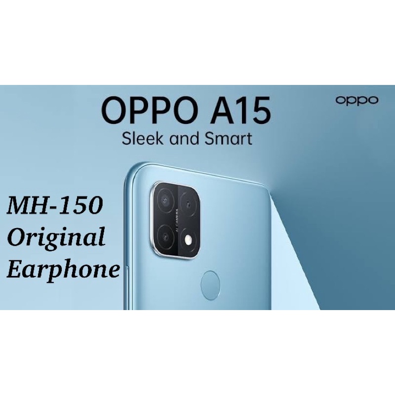 PROMO HANDSFREE OPPO MH150 A15 A16 RENO HEADSET ORIGINAL SOUND IN EAR EARPHONE