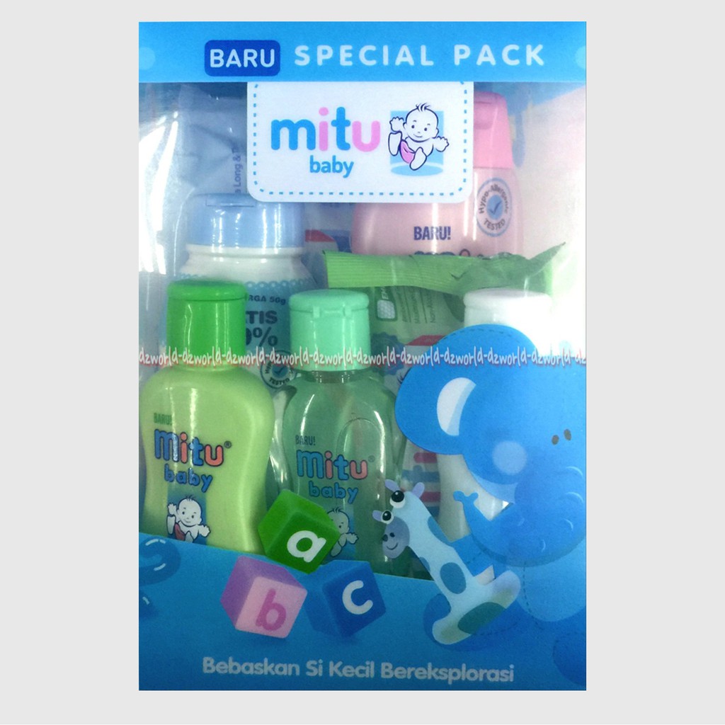 Mitu Baby Pink Biru Blue Special Pack baby gift set bayi Ide Kado Bayi Cewek Cowok