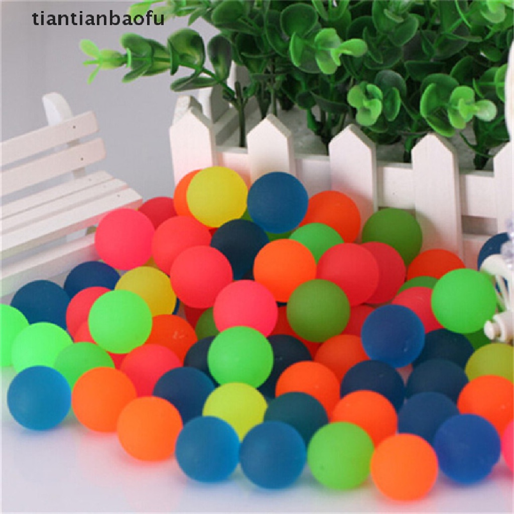 [tiantianbaofu] 10PCS Creative Rubber Bouncing Jumping Ball 27mm Kids Children Game Toy Gifts Boutique