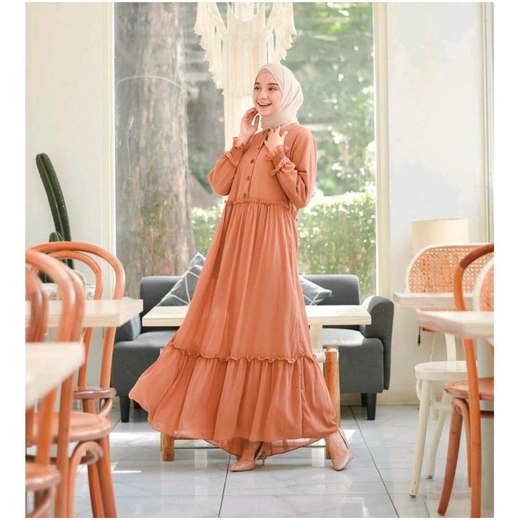 RILLO - GAMIS CHIKA REMPEL DAILY BUSUI DRESS MUSLIM PREMIUMM