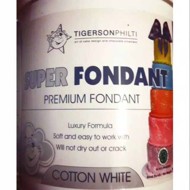 

Tigerson Premium White Fondant Repack 1KG