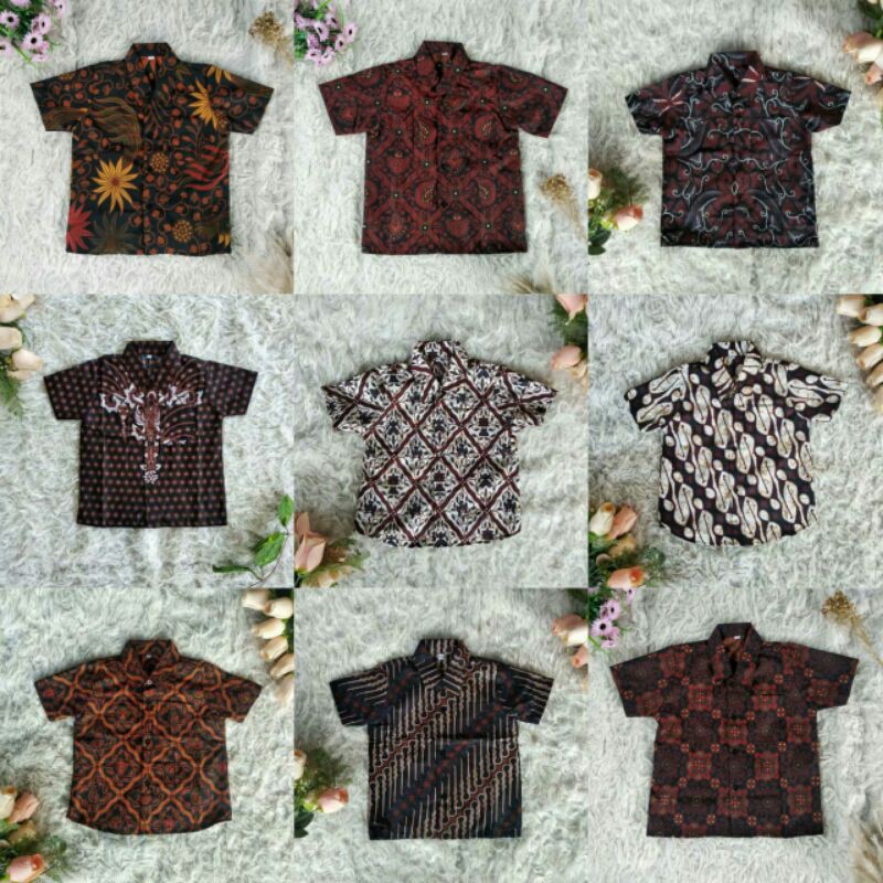 Kemeja batik anak usia 1-6tahun bahan katun murah berkuwalitas.