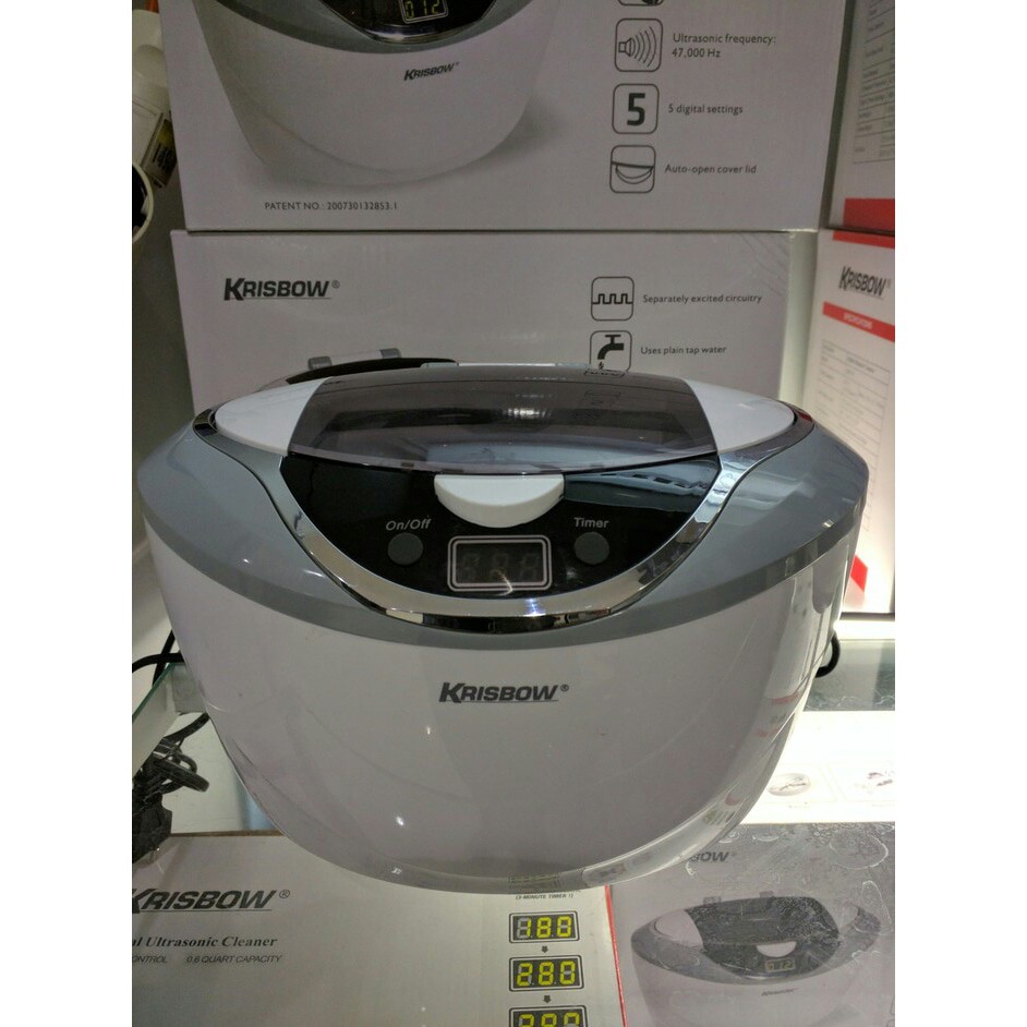 ultrasonic cleaner krisbow 650ml