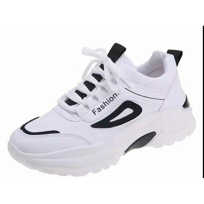 sepatu fashion wanita joging running sneakers cewek