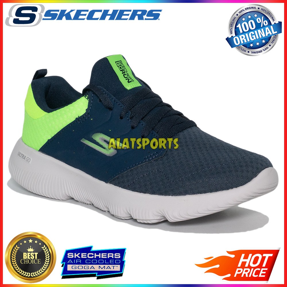 Skechers Go Run Focus Athos 55162-NVLM Sepatu Running Pria Original