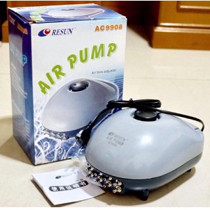 Pompa Udara Aerator 8 lubang RESUN AC-9908 Air Pump Aquarium AC9908